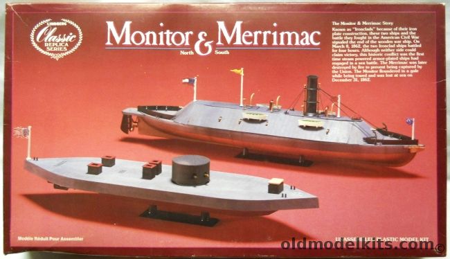 Lindberg Monitor and Merrimac Civil War Ironclads - (ex-Pyro), 718 plastic model kit