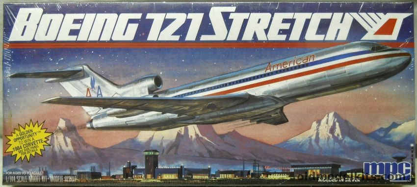 MPC 1/144 Boeing 727-200 Stretch American Airlines - (ex Airfix), 1-4704 plastic model kit