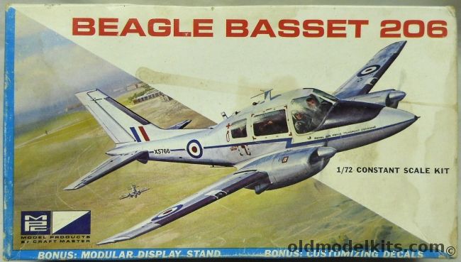 MPC 1/72 Beagle Basset 206 - (ex Airfix), 7016-70 plastic model kit