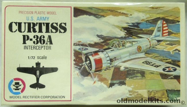 MRC 1/72 Curtiss P-36A Interceptor, 3005-69 plastic model kit