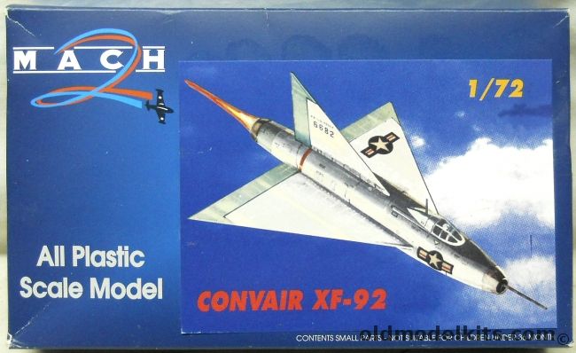 Mach 2 1/72 Convair XF-92, GP045 plastic model kit