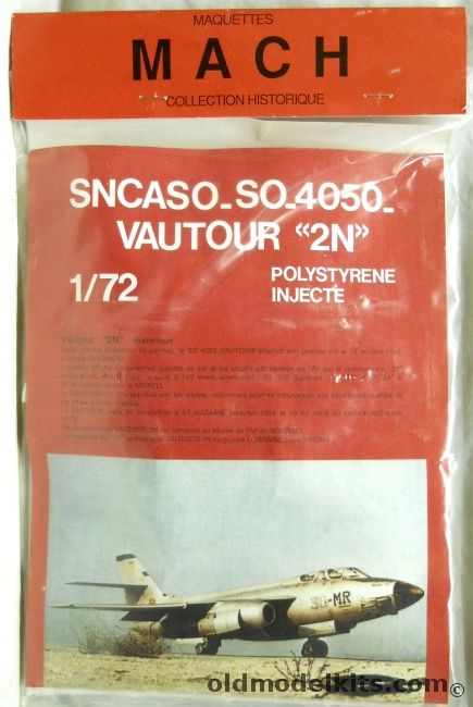 Mach 1/72 SNCASO SO-4050 Vautour 2N - Bagged plastic model kit