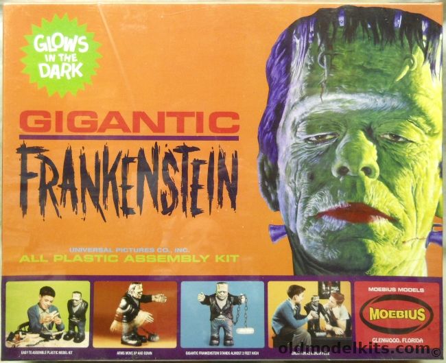 Moebius Gigantic Frankenstein - Glows In The Dark - (Big Frankie), 1470 plastic model kit