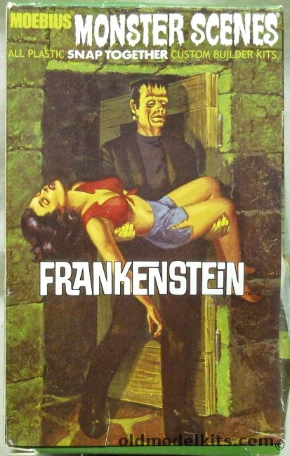 Moebius 1/13 Frankenstein Monster Scenes - Glow In The Dark, 633 plastic model kit