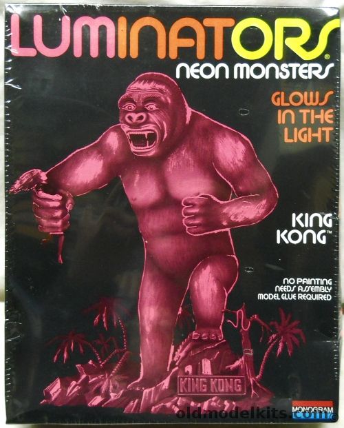 Monogram 1/8 King Kong Luminators Glow In The Dark - (ex Aurora), 1623 plastic model kit