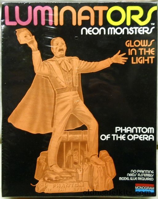 Monogram 1/8 Phantom  Of The Opera Luminators Glow In The Dark - (ex Aurora), 1624 plastic model kit