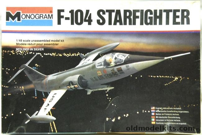 Monogram 1/48 F-104G / ACF-104 Starfighter - USAF / Luftwaffe / Canadian RCAF / Netherlands Air Forces, 5409 plastic model kit