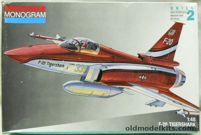 Monogram 1/48 Northrop F-20 Tigershark, 5445 plastic model kit