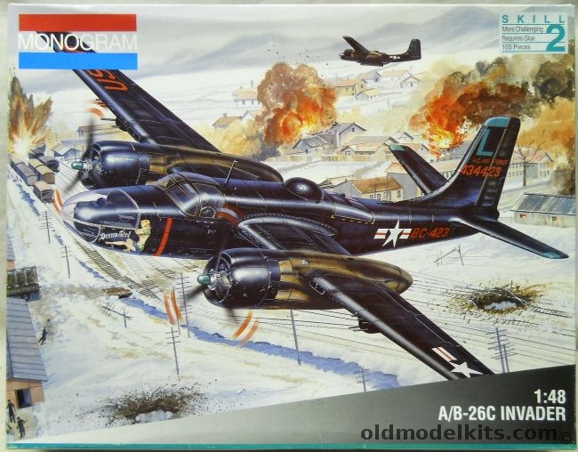 Monogram 1/48 A/B-26C Invader - (A-26C / B-26C), 5508 plastic model kit