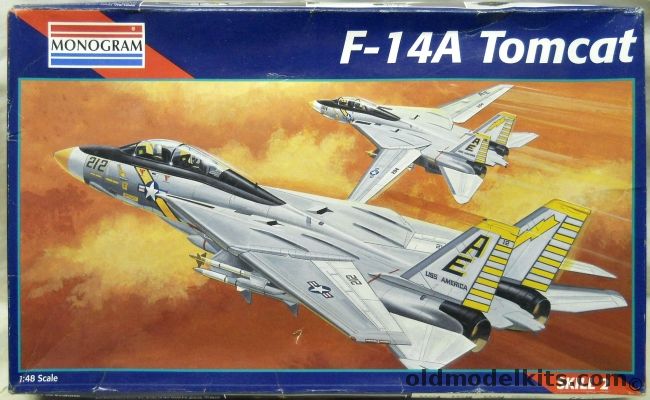 Monogram 1/48 Grumman F-14A Tomcat - VF-142 USS America, 5803 plastic model kit