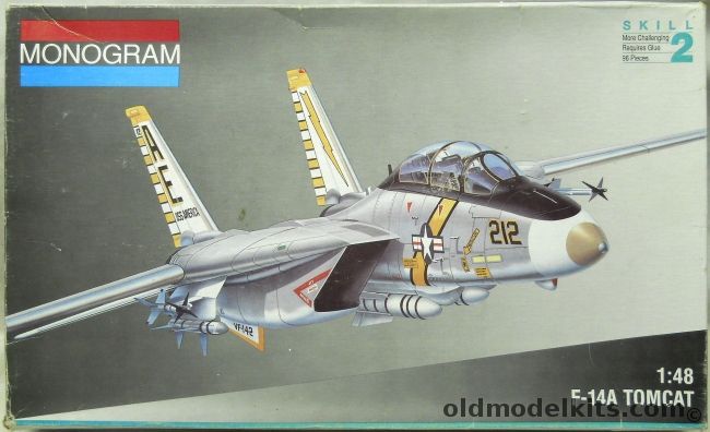 Monogram 1/48 Grumman F-14A Tomcat - VF-142 USS America, 5803 plastic model kit