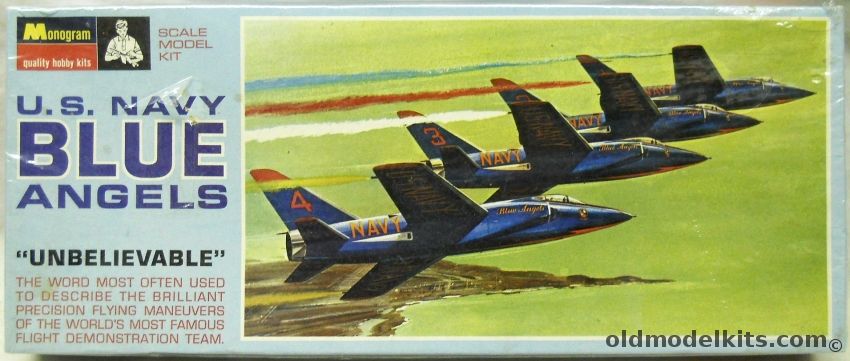 Monogram 1/101 F11-F Tigers Blue Angels - Blue Box Issue - (F11F1), PA200-6823 plastic model kit