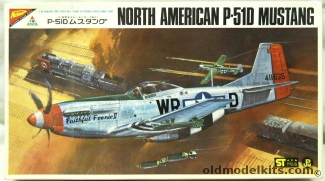 Nichimo 1/48 North American P-51D Mustang - USAAF 361st FG 65th FW 7th AF / 15th FG 47th FW 7th AF / 363rd FG 66th FW 8th AF, S4801-250 plastic model kit