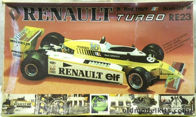 Protar 1/12 Renault Turbo RE23, 170-P plastic model kit