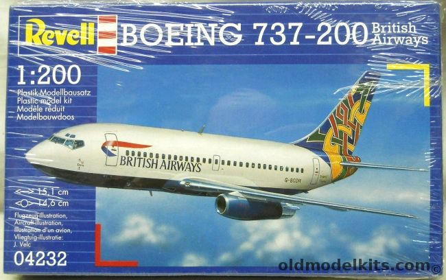 Revell 1/200 Boeing 737-200 British Airways - (737), 04232 plastic model kit