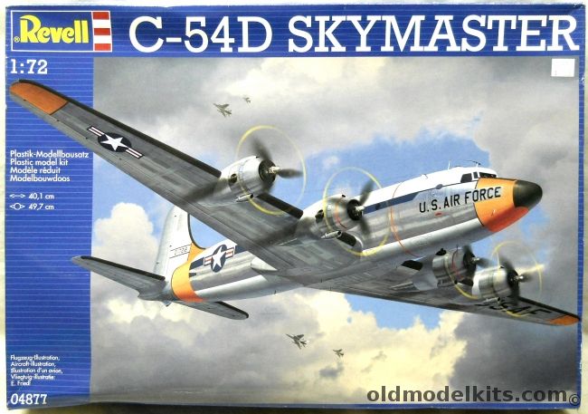 Revell 1/72 C-54D Skymaster - USAF Transport 1949 / Berlin Airlift Wiesbaden AB Winter 1948-49, 04877 plastic model kit