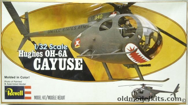 Revell 1/32 Hughes OH-6A Cayuse - Miss Clawd IV US Army Outcasts C16 Aeroscouts - (Hughes 500), 4101 plastic model kit