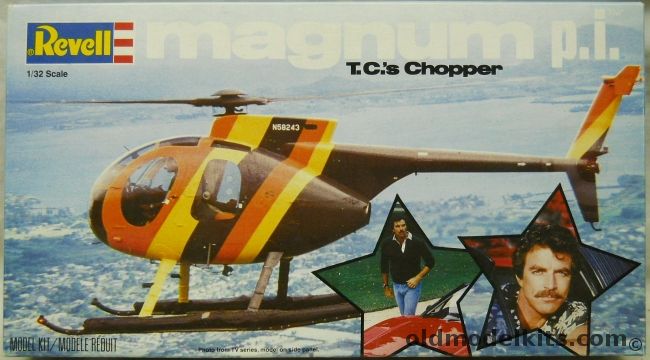 Revell 1/32 Magnum P.I. T.C.'s Chopper - (Hughes 500), 4416 plastic model kit