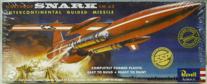 Revell 1/80 Northrop SM-62 Snark Intercontinental Guided Missile, 85-7810 plastic model kit