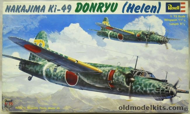 Revell 1/72 Nakajima Ki-49 Donryu Helen, H102 plastic model kit