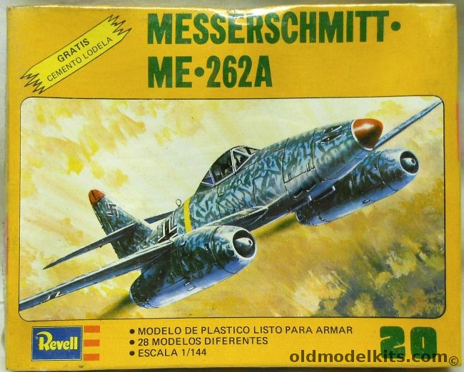 Revell 1/144 Messerschmitt Me-262, H1020 plastic model kit