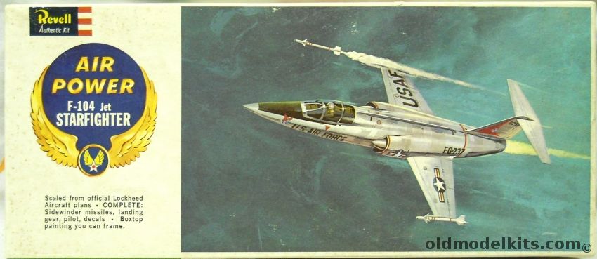 Revell 1/64 Lockheed F-104 Starfighter with Sidewinders - Air Power Issue, H142-98 plastic model kit