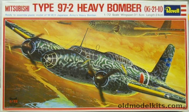 Revell 1/72 Mitsubishi Type 97-2 Bomber (Ki-21-II) Sally, H169-800 plastic model kit