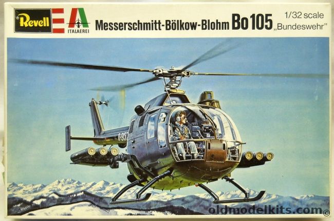 Revell 1/32 Messerschmitt-Bolkow-Blohm BO-105 - German Bundeswehr Or Dutch Air Force - (MBB BO105), H2025 plastic model kit