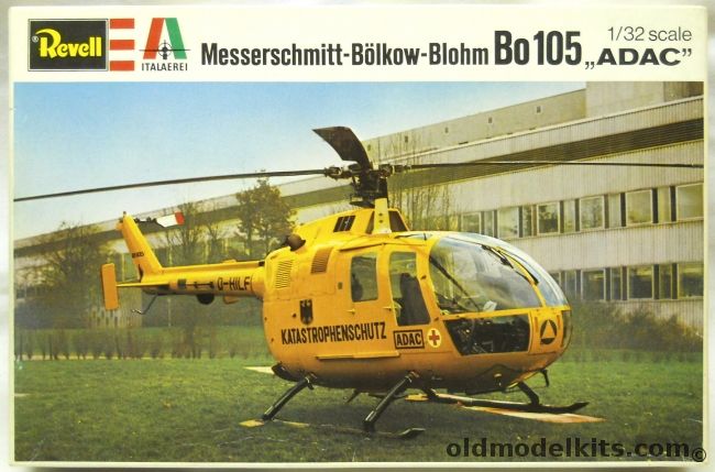 Revell 1/32 Messerschmitt-Bolkow-Blohm BO-105 ADAC - Germany - (MBB BO105), H2026 plastic model kit