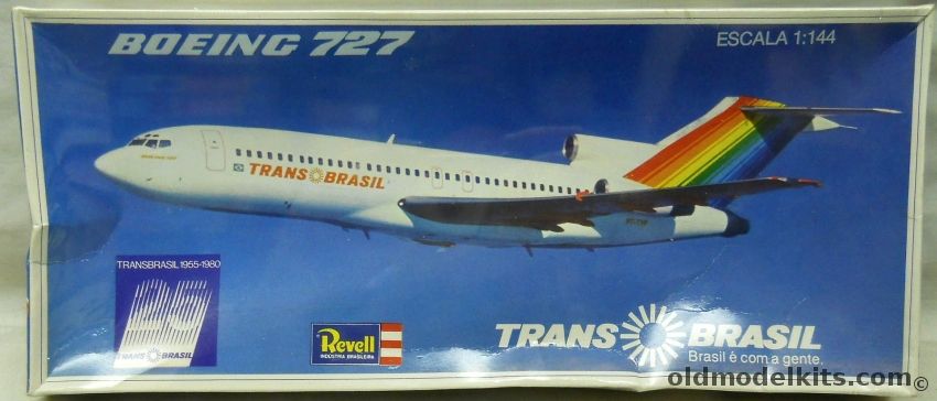 Revell 1/144 Boeing 727 Trans Brasil Airline - Lodela Issue, H299 plastic model kit