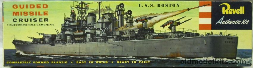 Revell 1/480 USS Boston Guided Missile Cruiser 'S' Issue, H334-169 plastic model kit