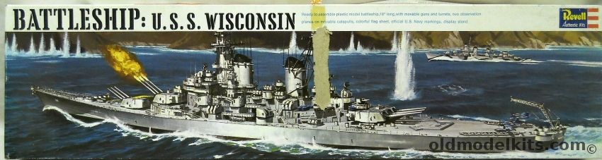 Revell 1/535 BB-65 USS Wisconsin - Iowa Class Battleship, H352 plastic model kit