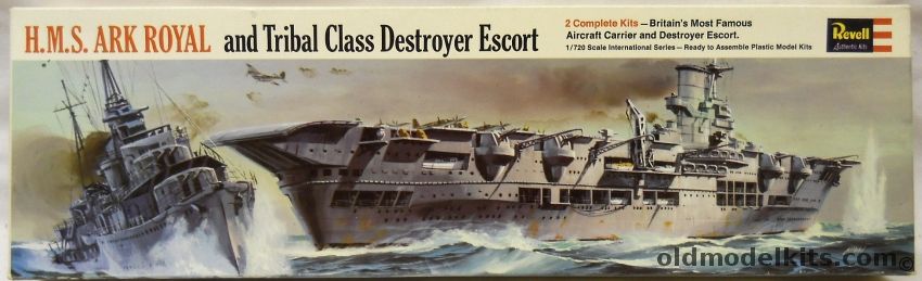 Revell 1/720 HMS Ark Royal And Tribal Class Destroyer, H483-200 plastic model kit