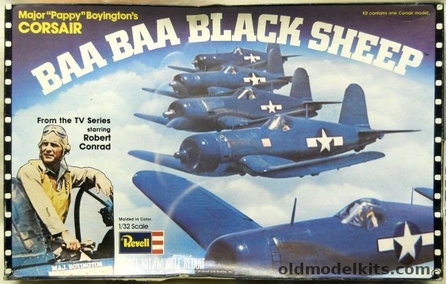 Revell 1/32 Baa Baa Black Sheep Pappy Boyington F4U Corsair, H580 plastic model kit
