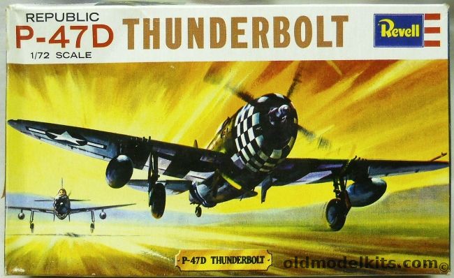 Revell 1/72 Republic P-47D Thunderbolt, H613 plastic model kit