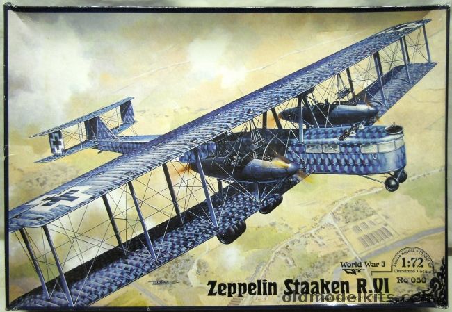 Roden 1/72 Zeppelin Staaken R.VI Bomber - (R-VI), Ro-050 plastic model kit