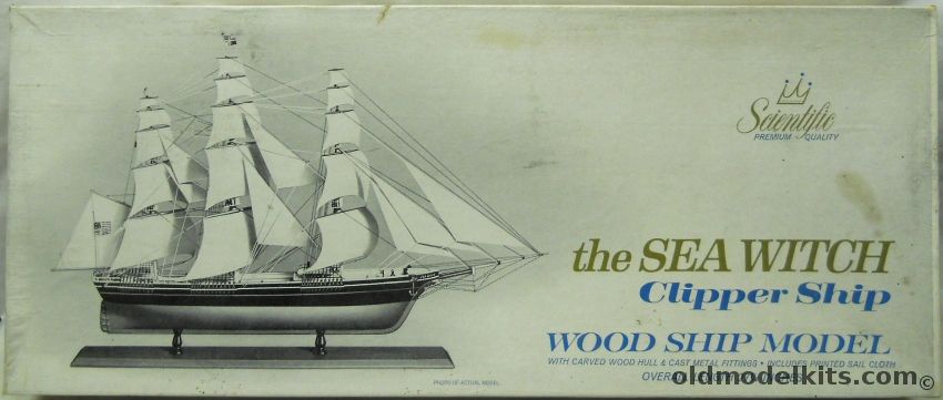 Scientific The Sea Witch Clipper Ship - 27 inch long Wood and Metal Ship Kit, 171-1695 plastic model kit