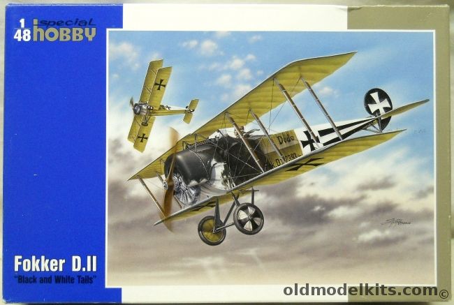 Special Hobby 1/48 Fokker D-II - Black and White Tails - (D.II), SH48038 plastic model kit