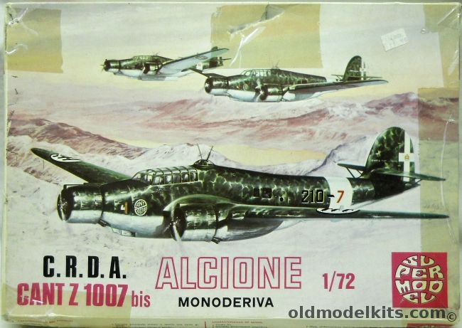 Supermodel 1/72 C.R.D.A. Cant Z 1007 bis Alcione Monoderiva, 10-005 plastic model kit