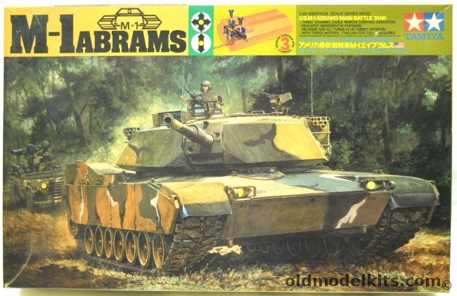 Tamiya 1/35 M-1 Abrams Motorized Remote Control, 4054 plastic model kit