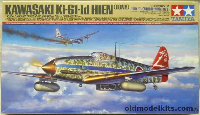 Tamiya 1/48 Kawasaki Ki-61-Id Hien Tony - (Ki-61), 61115 plastic model kit