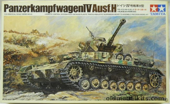 Tamiya 1/35 Panzerkampfwagen IV Ausf. H Motorized Remote Control, MT245 plastic model kit