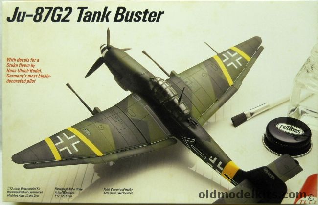 Testors 1/72 Junkers Ju-87G2 Stuka - Han Ulrich Rudel and Another Stuka - (ex Fujimi), 342 plastic model kit