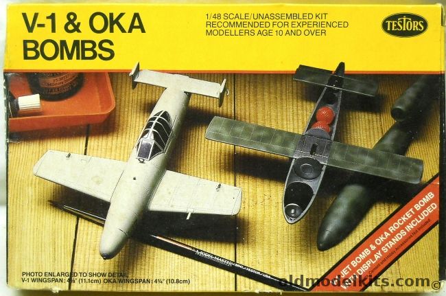 Testors 1/48 V-1 and Oka Bombs - (Ohka Mk.II MYX-7), 626 plastic model kit