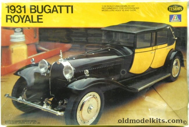 Testors 1/24 1931 Bugatti Royale Berlin de Voyage Type 41, 832 plastic model kit