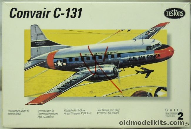 Testors 1/126 Convair C-131A Samaritan (Convairliner 240 / 340) - (ex-Hawk), 905 plastic model kit