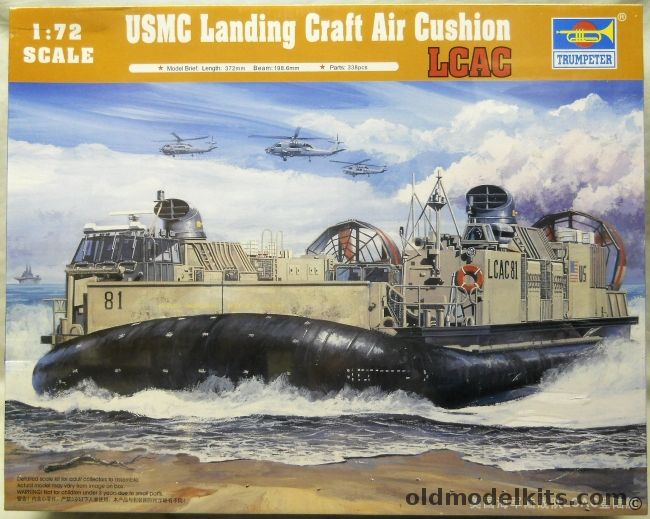 Trumpeter 1/72 USMC Landing Craft Air Cushion LCAC, 07302 plastic model kit