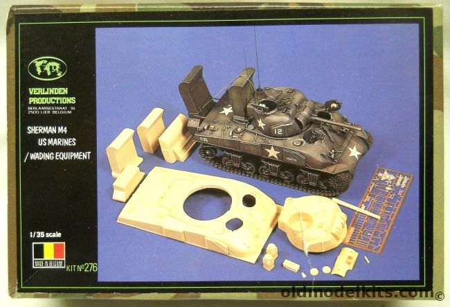 Verlinden 1/35 Sherman M4 US Marines Wading Equipement, 276 plastic model kit