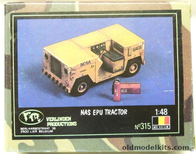 Verlinden 1/48 NAS EPU Tractor, 315 plastic model kit