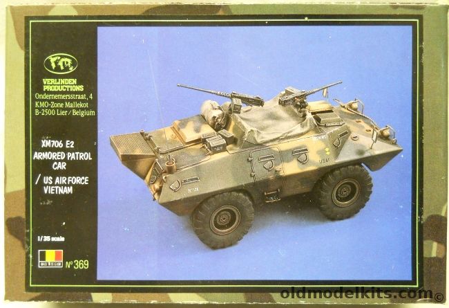 Verlinden 1/35 XM706 E2 Armored Patrol Car - US Air Force Vietnam, 369 plastic model kit